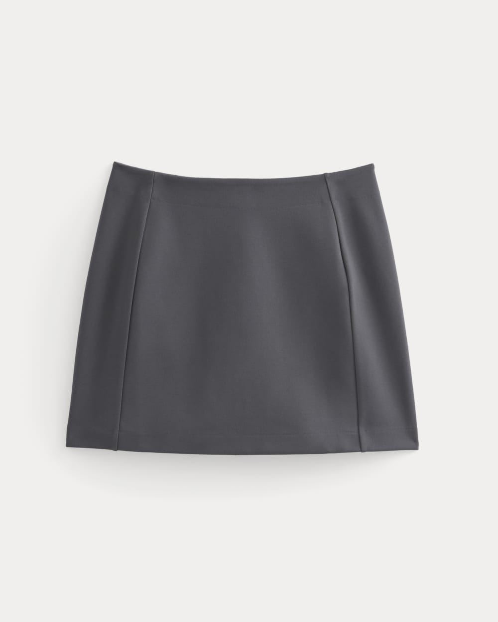 Ponte Mini Skirt in Graphite — alternate view