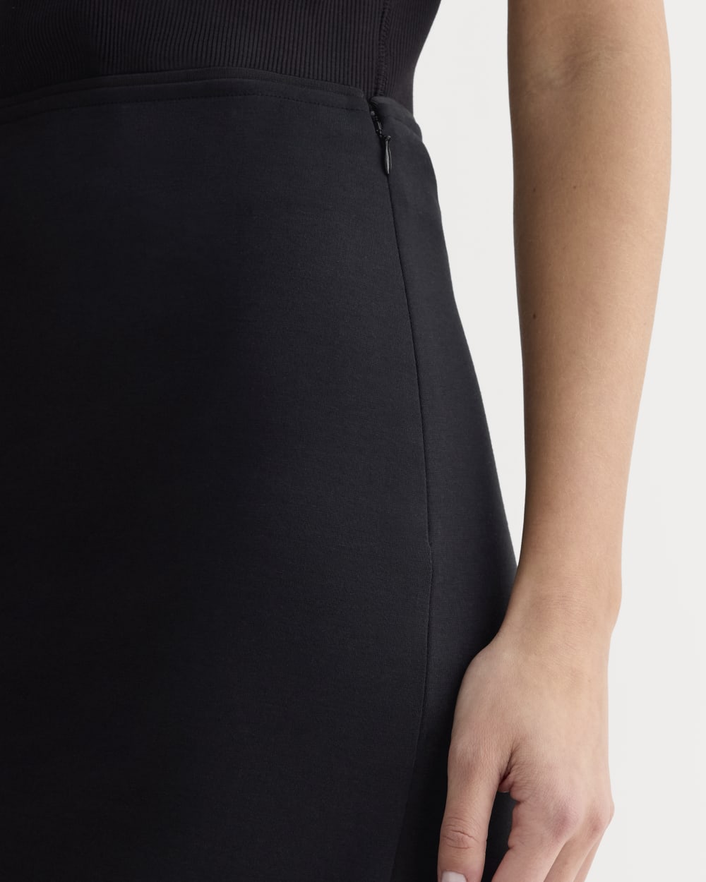 The Dream Maxi Skirt in Black — detail view