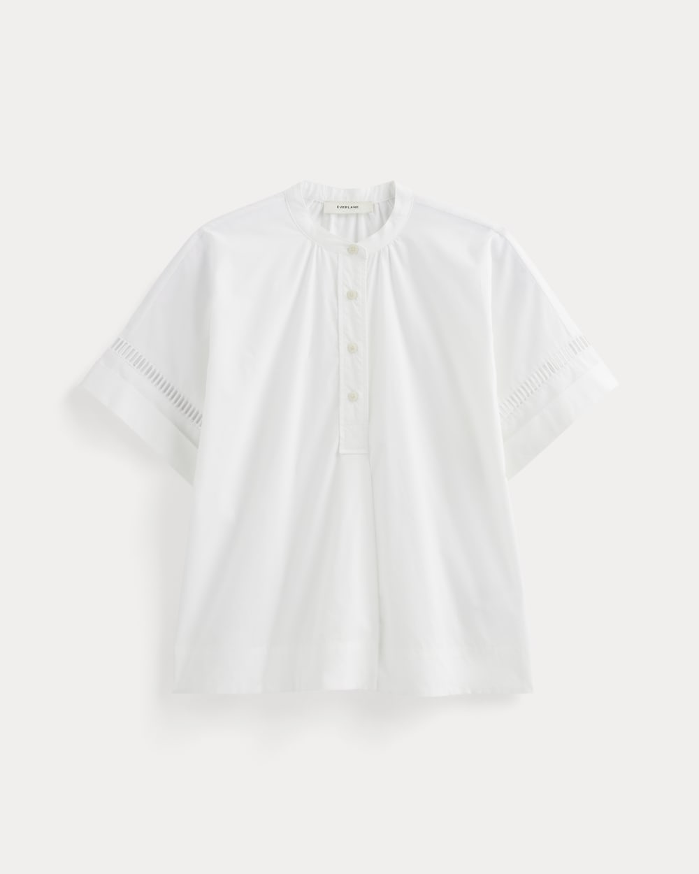 The Lace Trim Popover in White — detail view