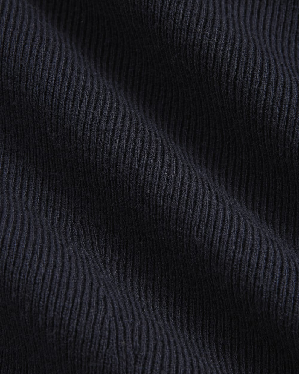 The Knit Boatneck Top in Navy — detail view