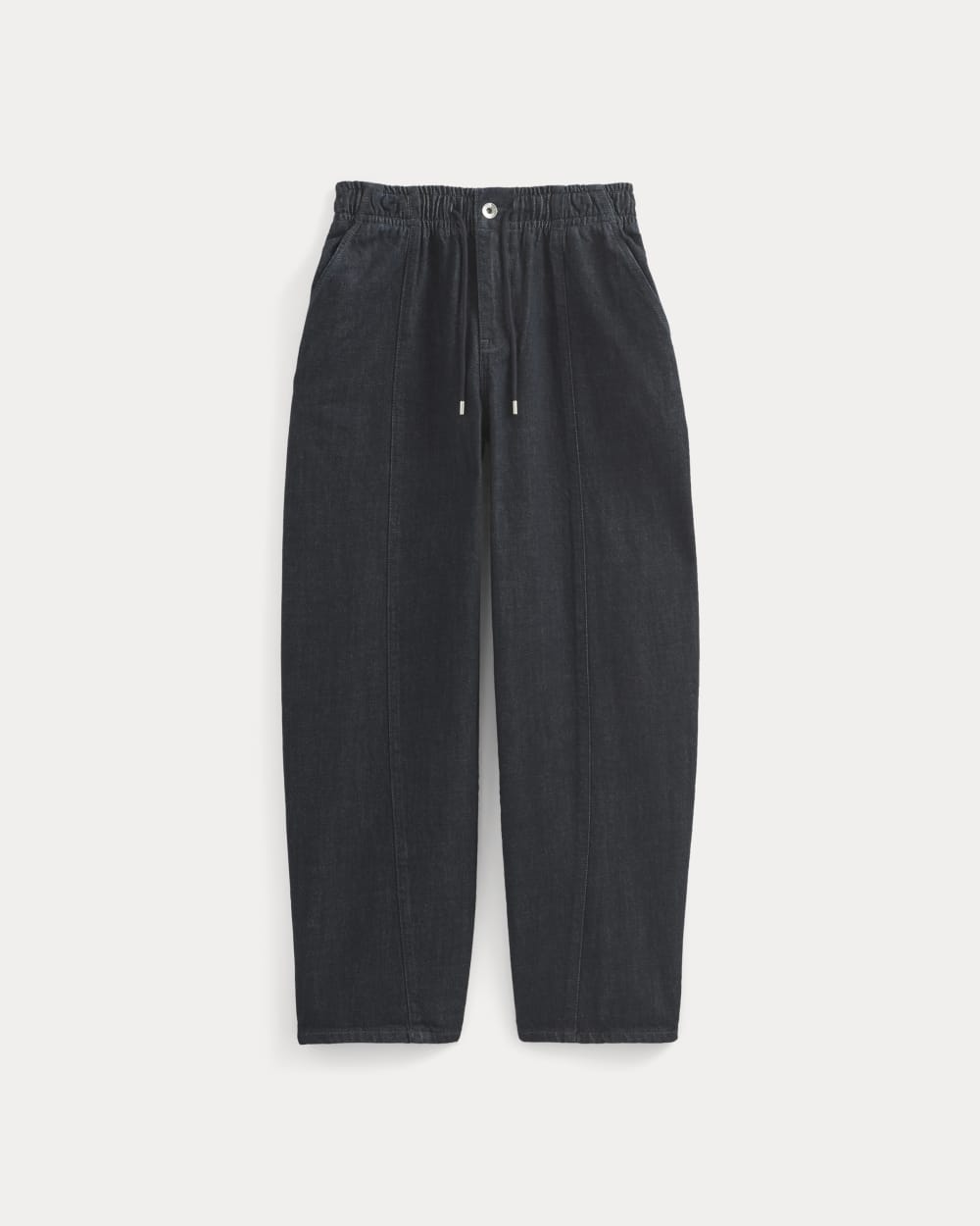 The Drawstring Baggy Jean in Dark Indigo — alternate view