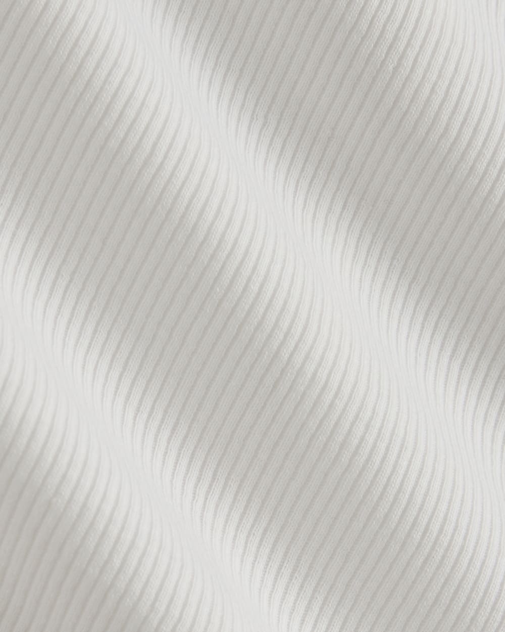 The Luxe Rib Square-Neck Tank in White — detail view