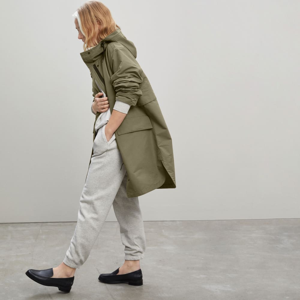 The Anorak in Bay Leaf — detail view