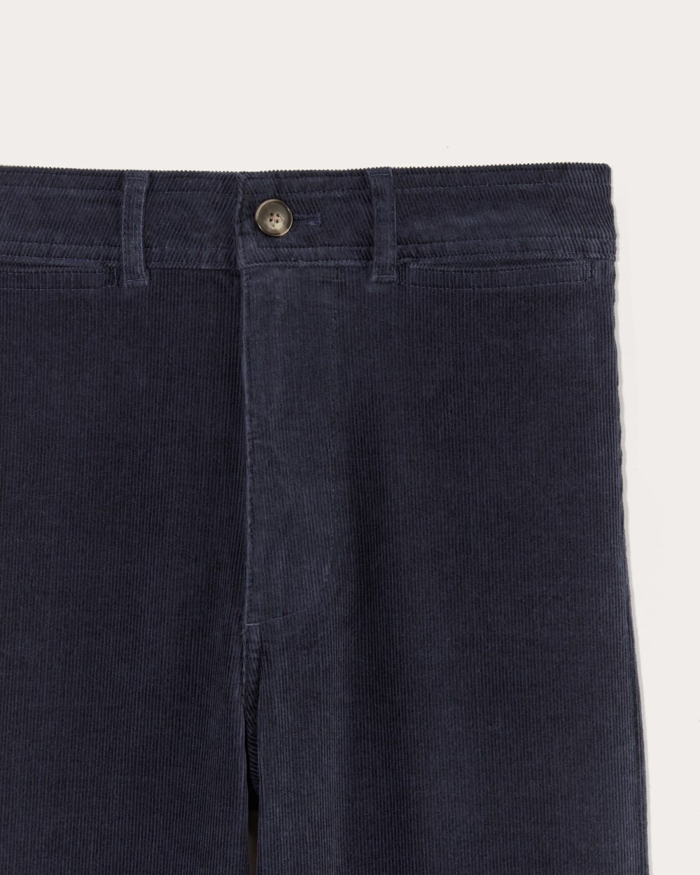 The Sailor Pant in Corduroy in Navy — detail view