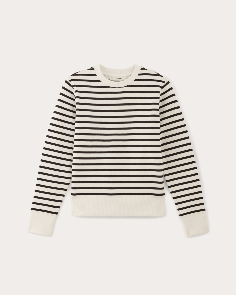The Off-Duty Terry Crew in Bone / Black — alternate view