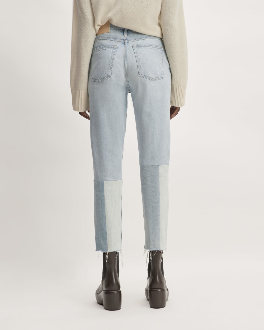 The ’90s Cheeky® Mended Jean in Patched Indigo — detail view