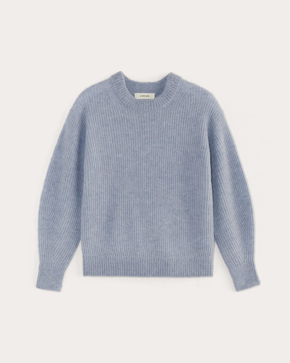 The Cocoon Crew in Alpaca in Heather Blue Slate — alternate view
