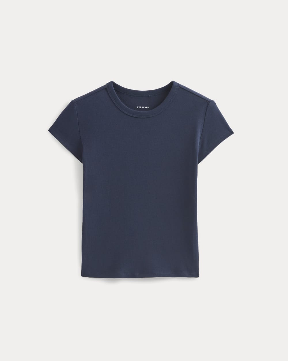 RetroSoft Cotton Crew in Navy — alternate view