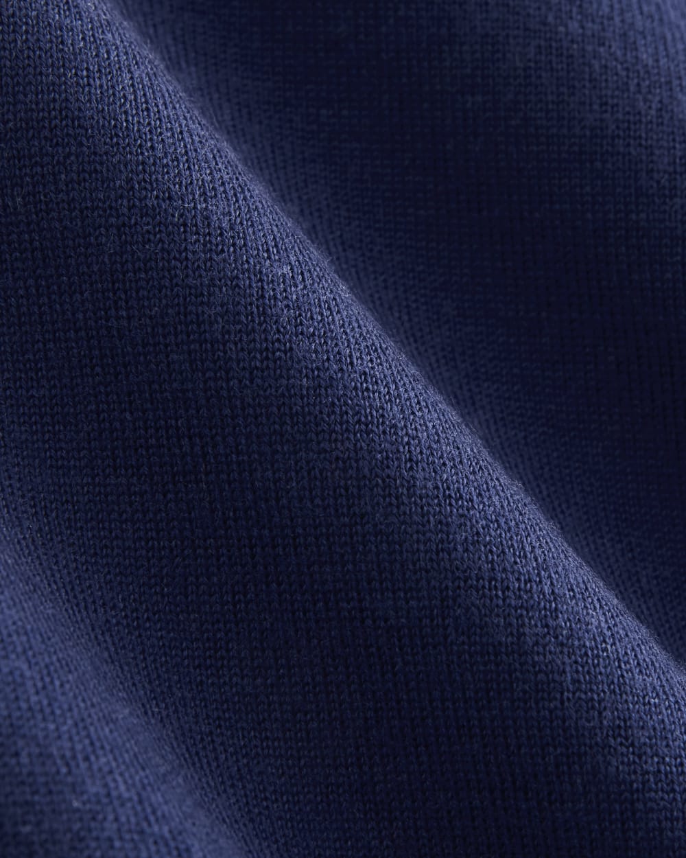 Raglan Sweater in Ultrasoft Merino in Rich Navy — detail view