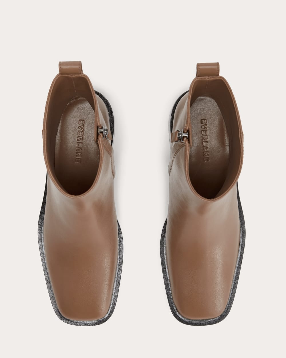 The City Boot in Saddle Brown — detail view