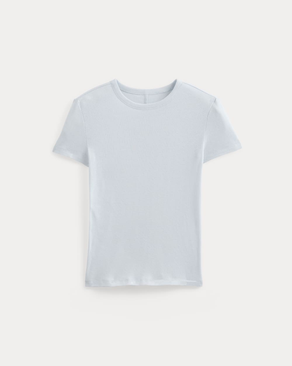 Tissue Short-Sleeve Crew in Skywriting — alternate view