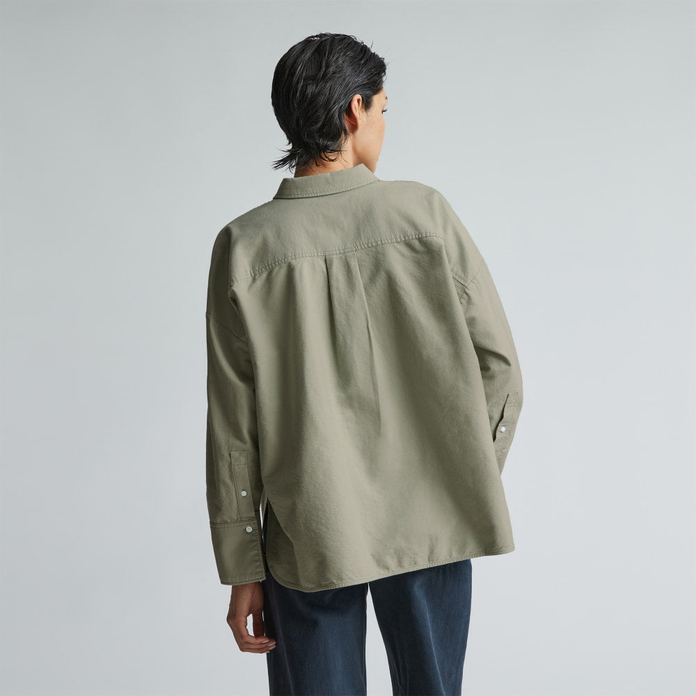 The Boxy Oxford in Seagrass — detail view