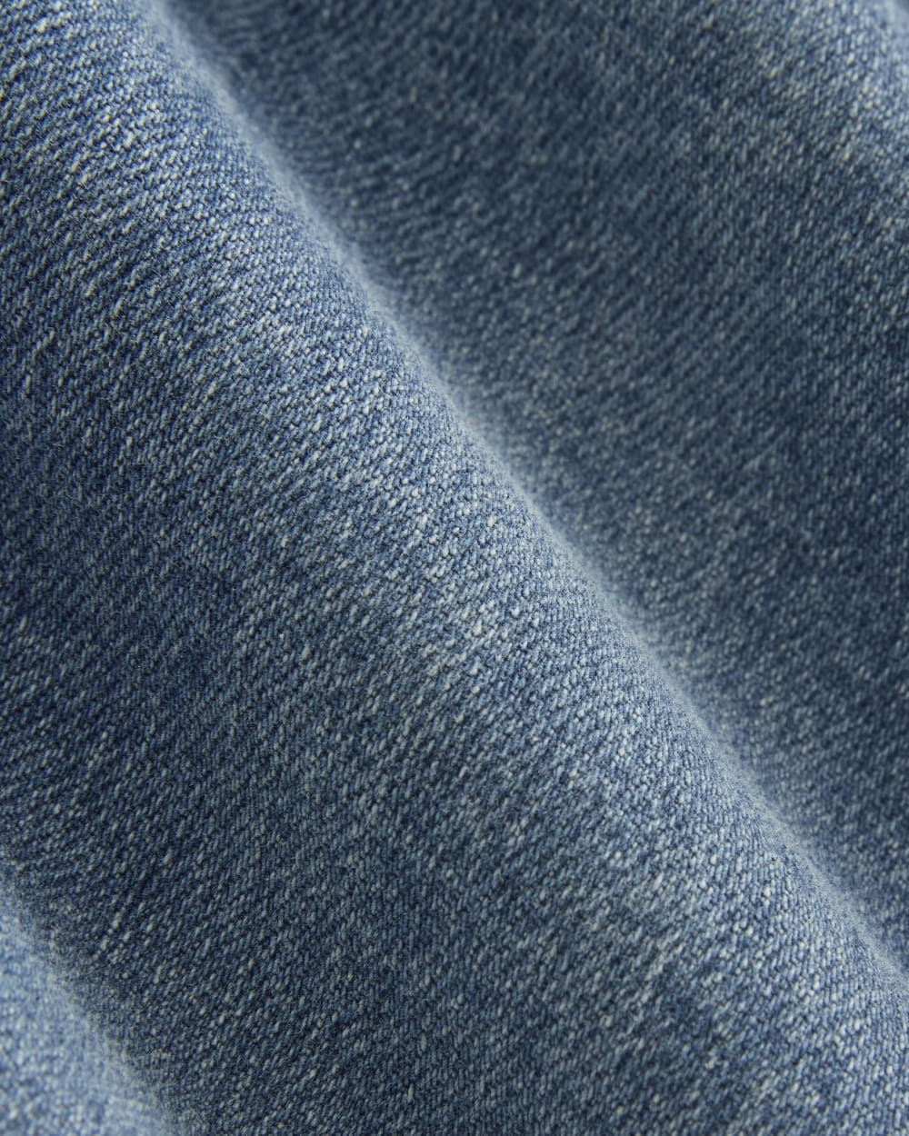 Selvedge Straight Jean in Mid Indigo Wash — detail view