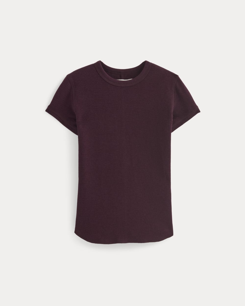 Shrunken Tee in Cozy Waffle in Heathered Port Royale — alternate view