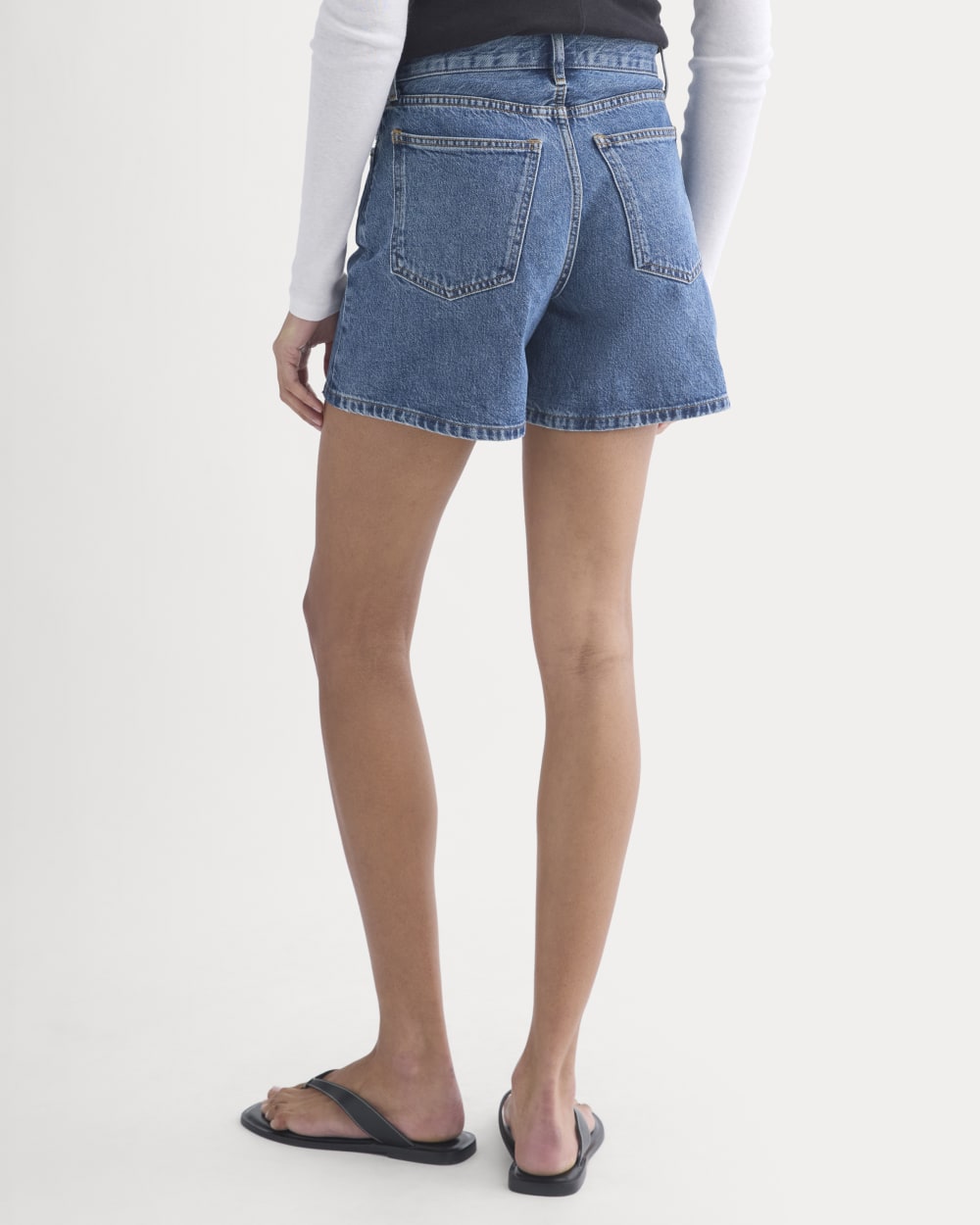 Way-High® A-Line Denim Short in Ocean — detail view