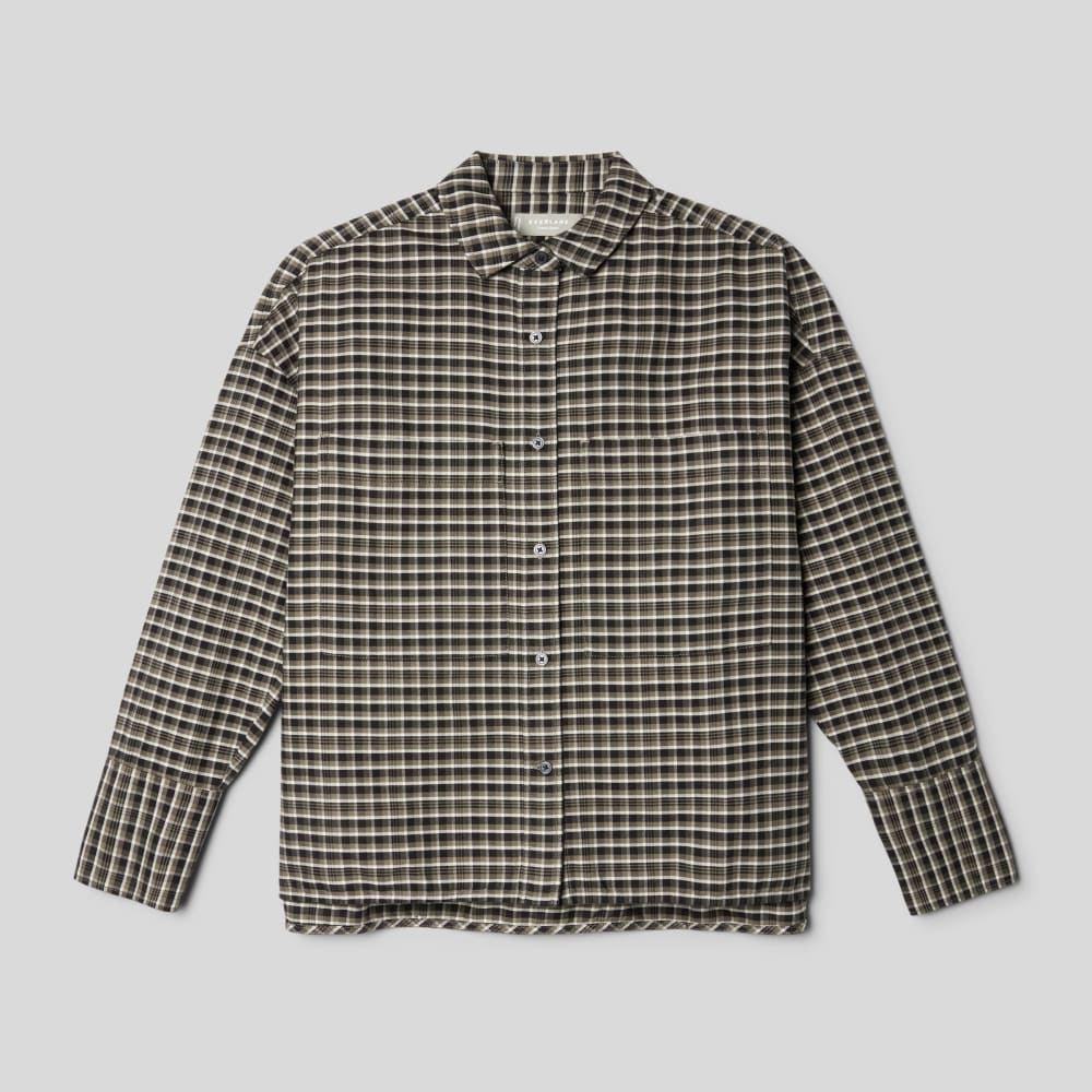 The Must-Have Oxford Shirt in Falcon Mini Plaid — alternate view