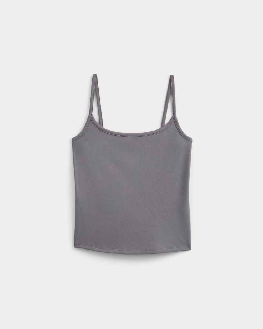 Scoopneck Cami in Charcoal Grey — alternate view