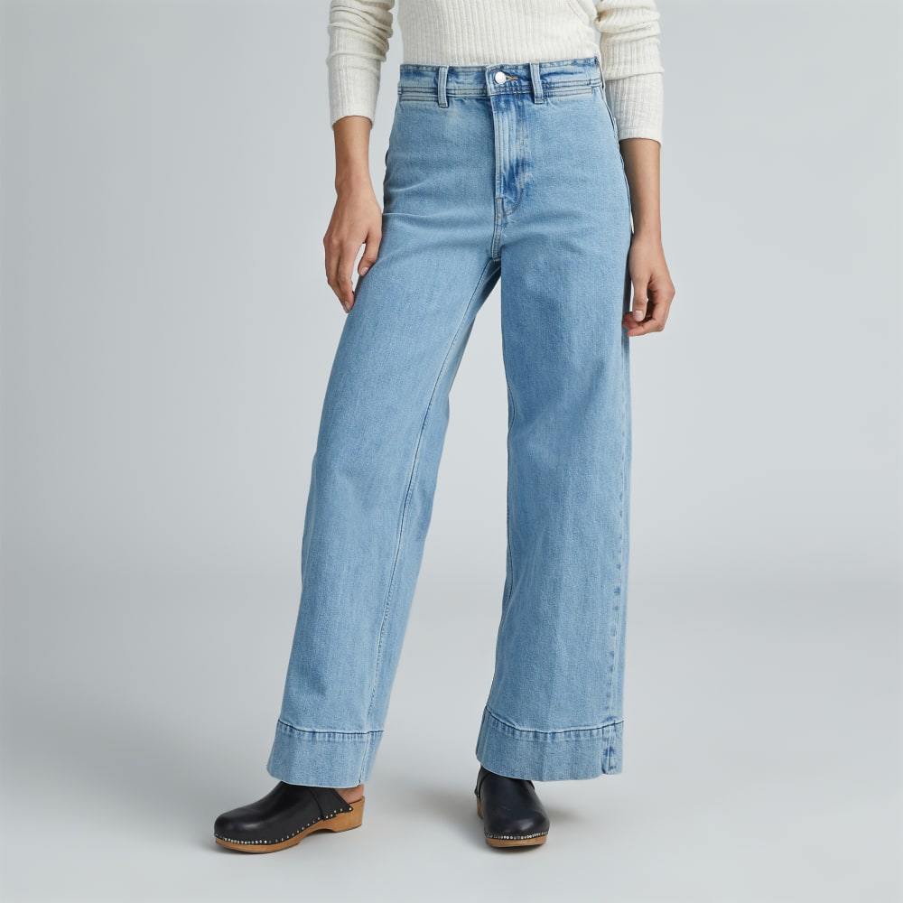 The Mariner Jean in Light Indigo — detail view