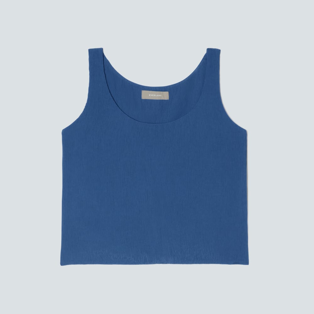 The Naia™ Ripple Tank in Deep Blue — front view