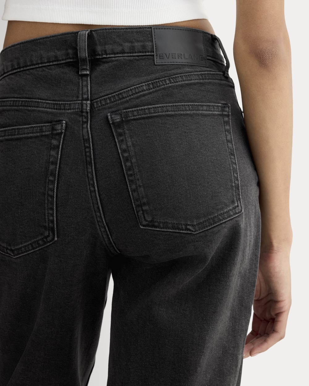 The ’90s Forever Jean in Washed Black — detail view