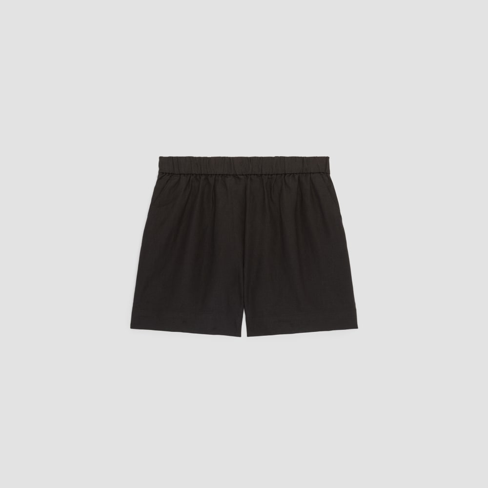 The Linen Boxer Short in Black — alternate view