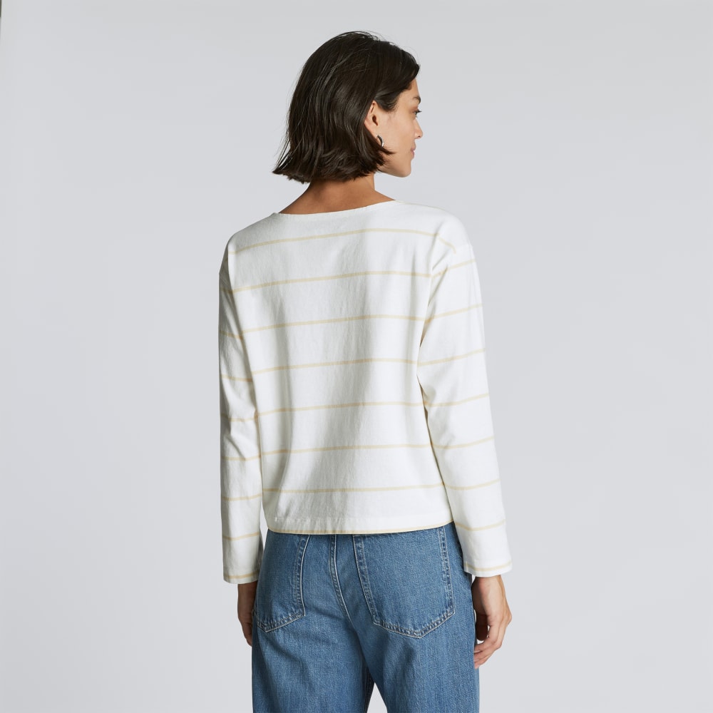 The Mariner Tee in Canvas Tan / Biscotti — detail view