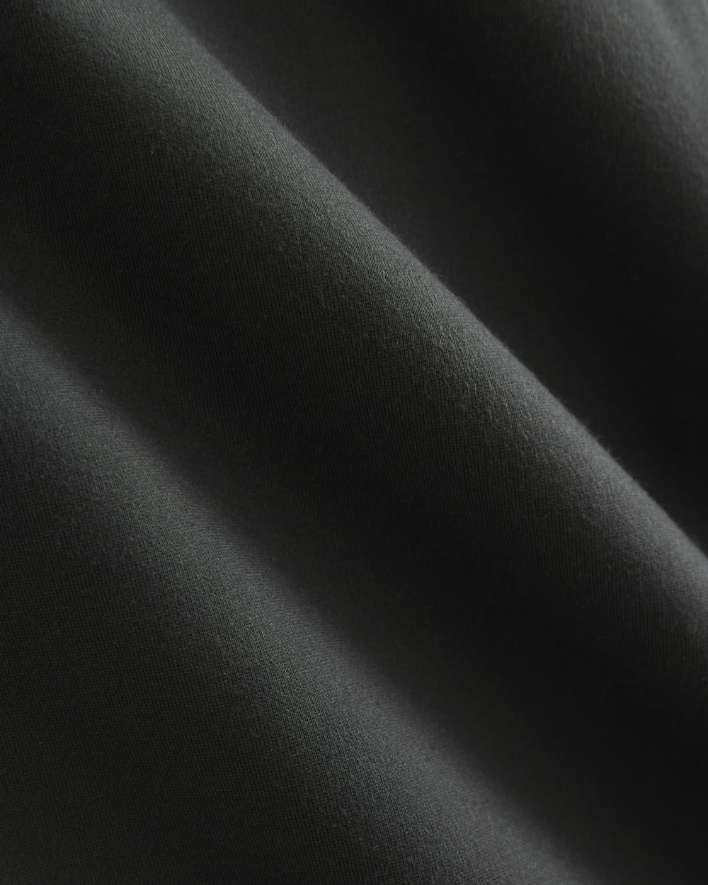Ponte V-Neck Mini Dress in Graphite — detail view