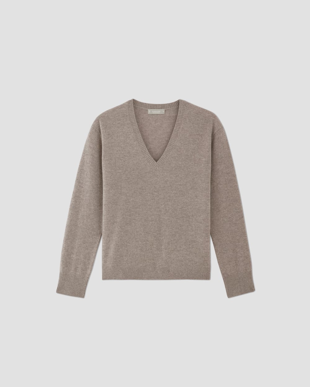 The Classic V in Cashmere in Toasted Sesame — alternate view