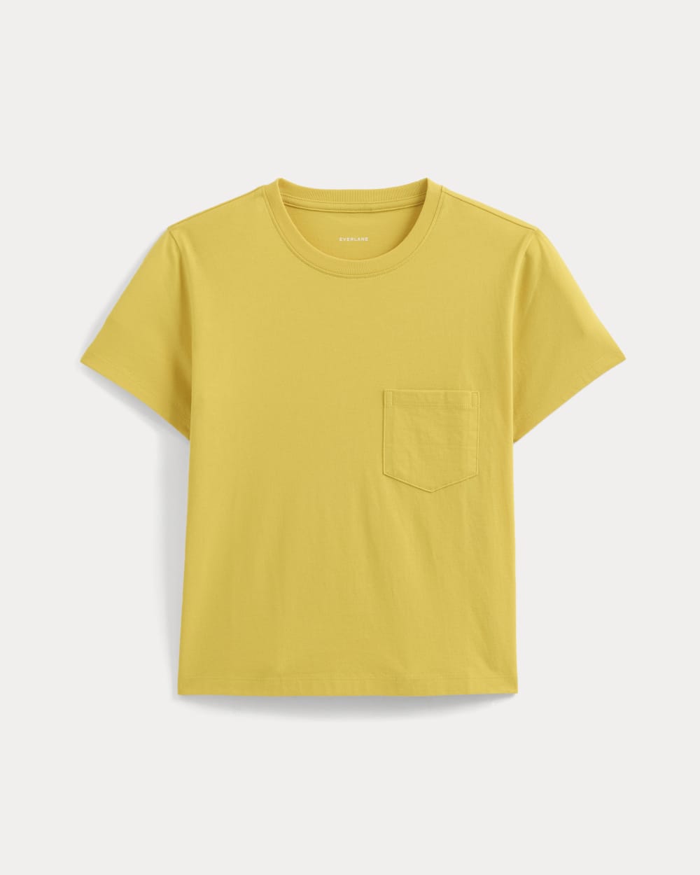 The Box-Cut Tee in Essential Cotton in Passion Fruit — alternate view
