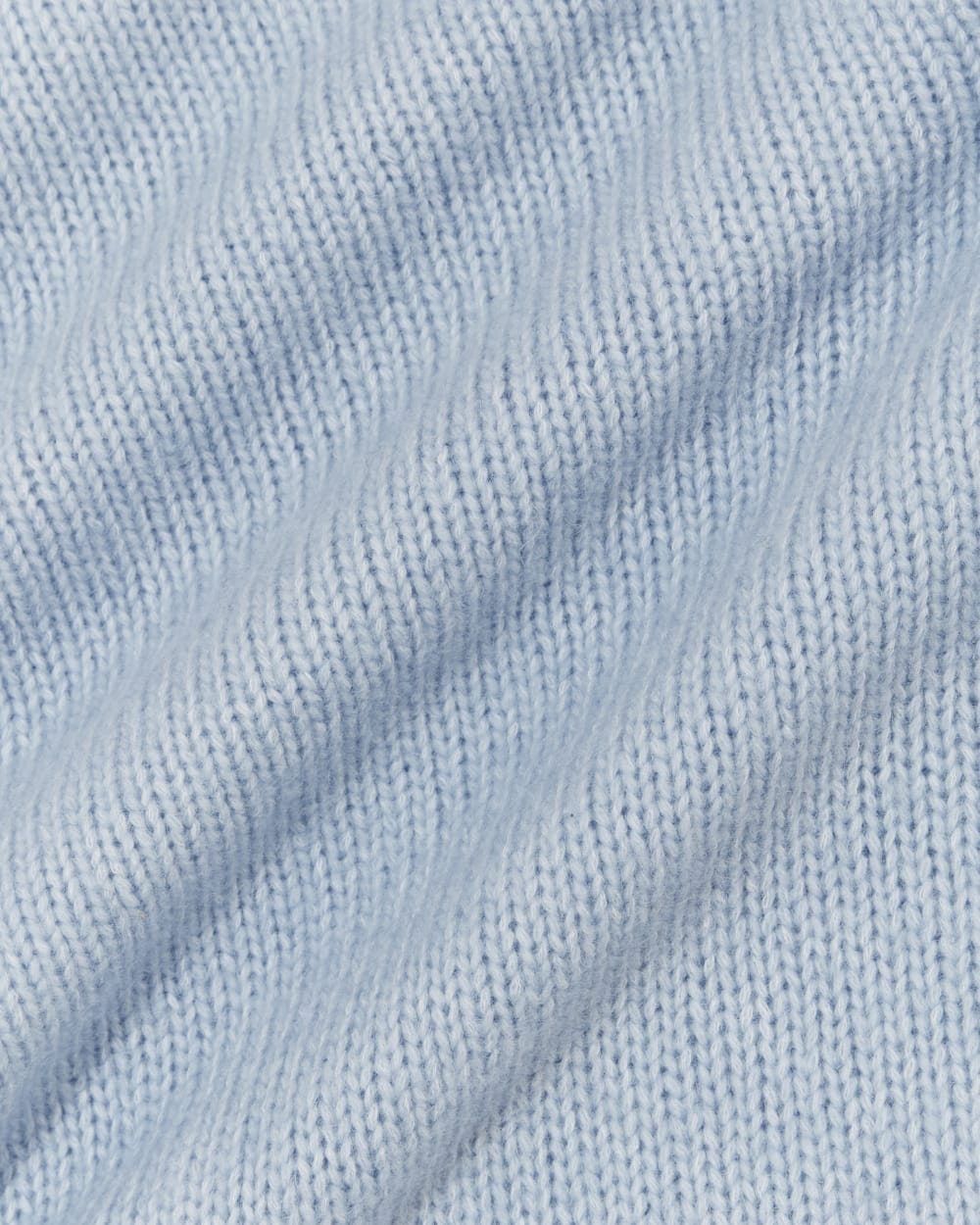 The Cloud Oversized Turtleneck in Chambray Blue — detail view