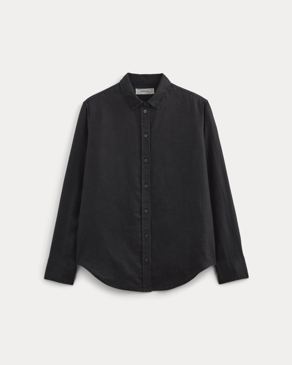 The Must-Have Shirt in Linen in Black — alternate view