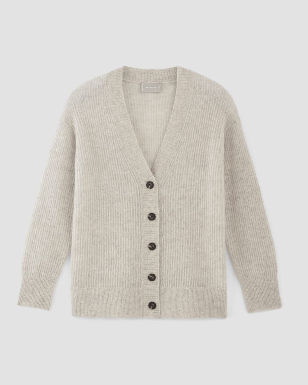 The Alpaca Oversized Cardigan in Almond — alternate view