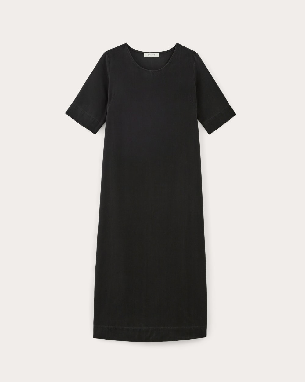 The Relaxed T-Shirt Dress in Buttersoft in Black — alternate view