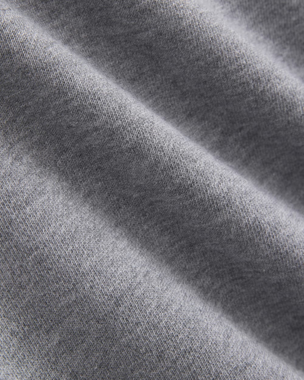 Lightweight Terry Oversized Tee in Vintage Heather Grey — detail view
