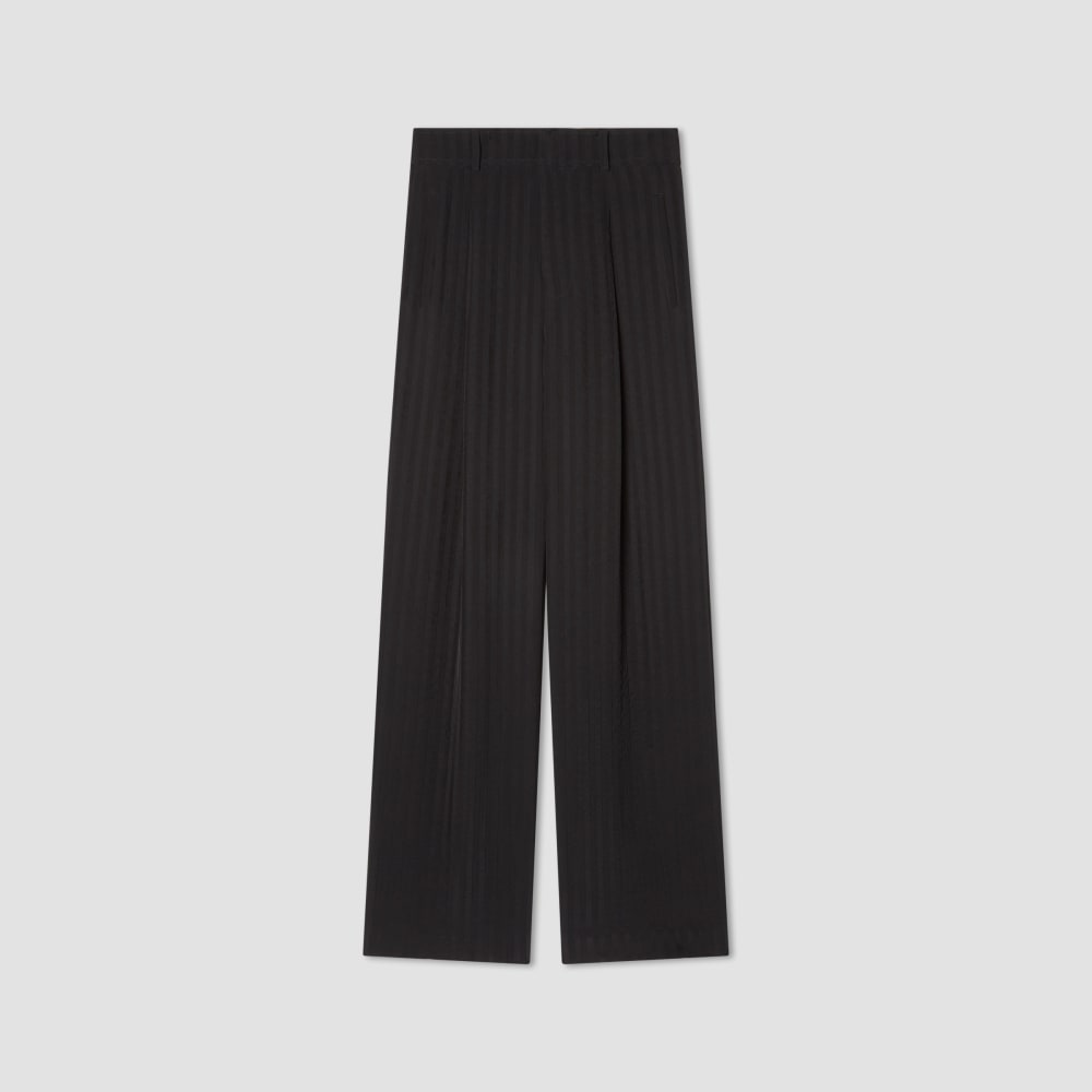 The City Stripe Way-High® Drape Pant in Black — alternate view
