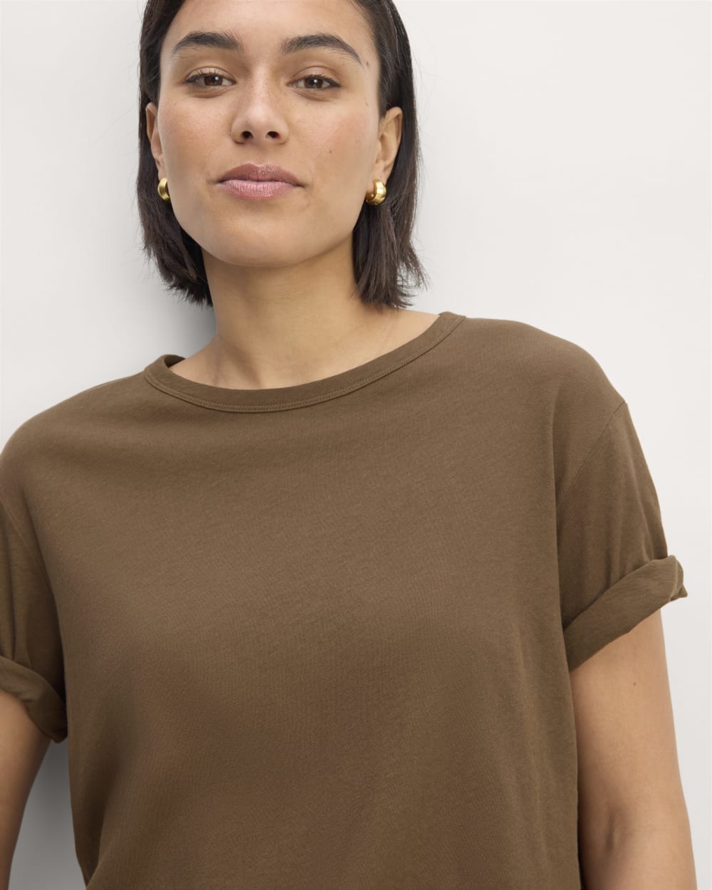 The Air Tee in Cocoa — detail view