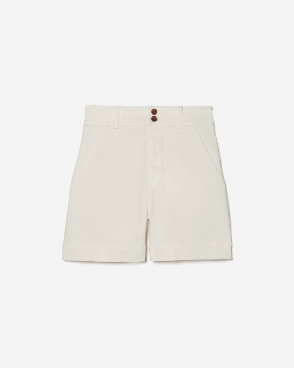 The Way-High® Twill Short in Bone — detail view