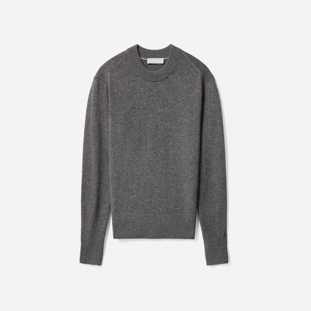 The Cashmere Crew in Charcoal — front view