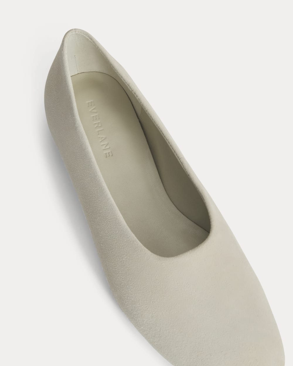 Gallery Square-Toe Flat in Peyote — detail view