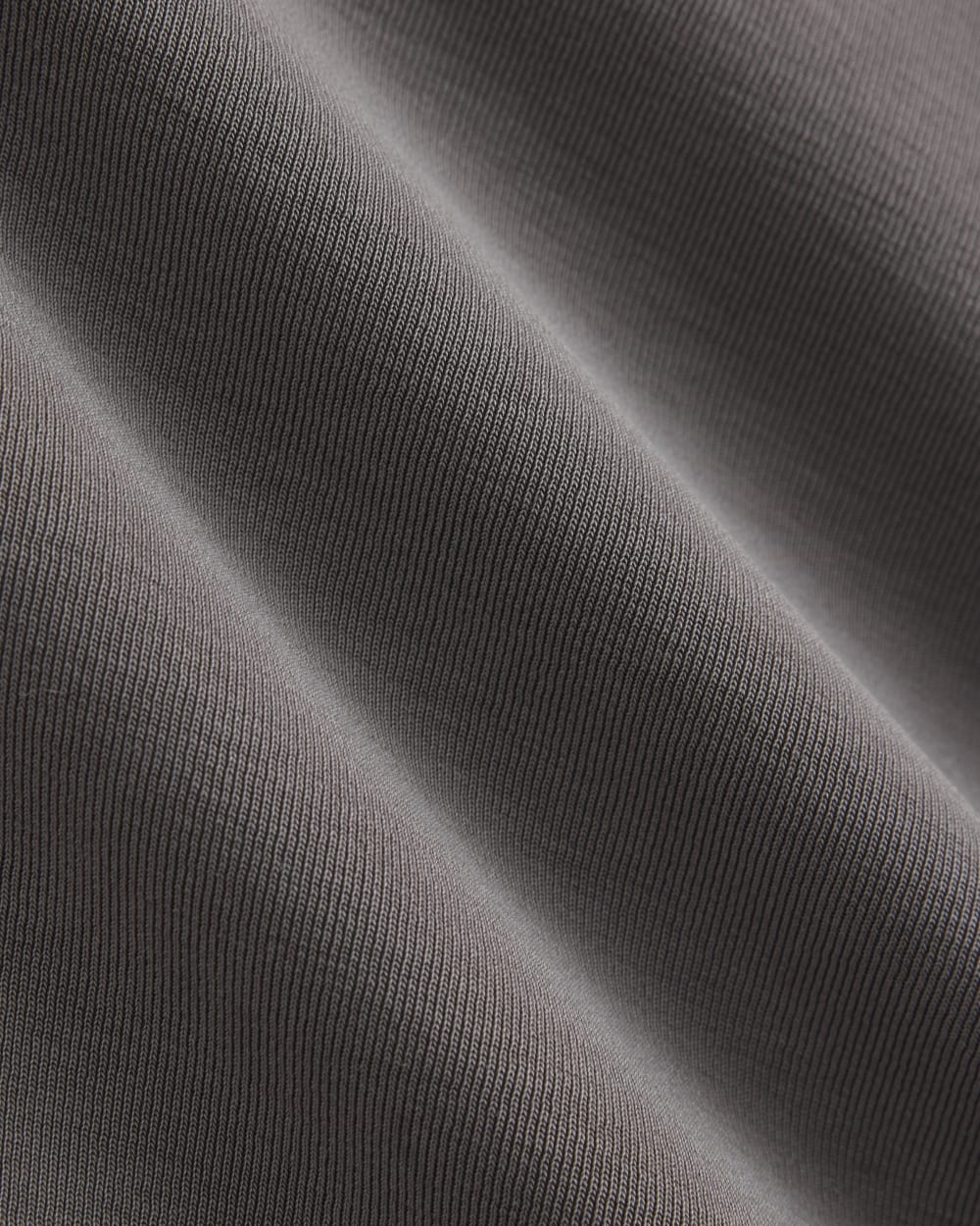 Boatneck Cap-Sleeve Top in Butterknit in Charcoal Grey — detail view