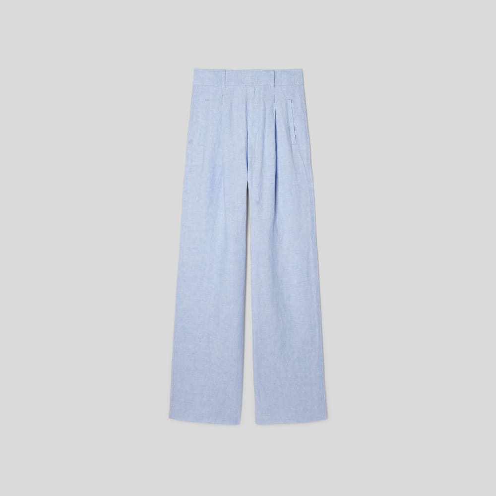 The Linen Way-High® Drape Pant in Light Blue — alternate view