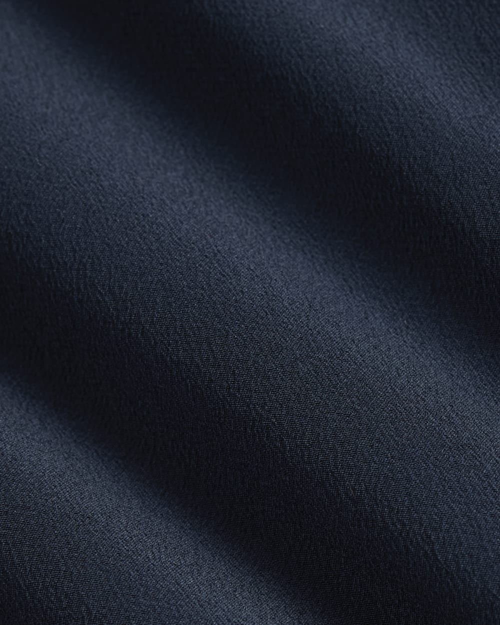 The Must-Have Shirt in Washable Silk in Navy — detail view