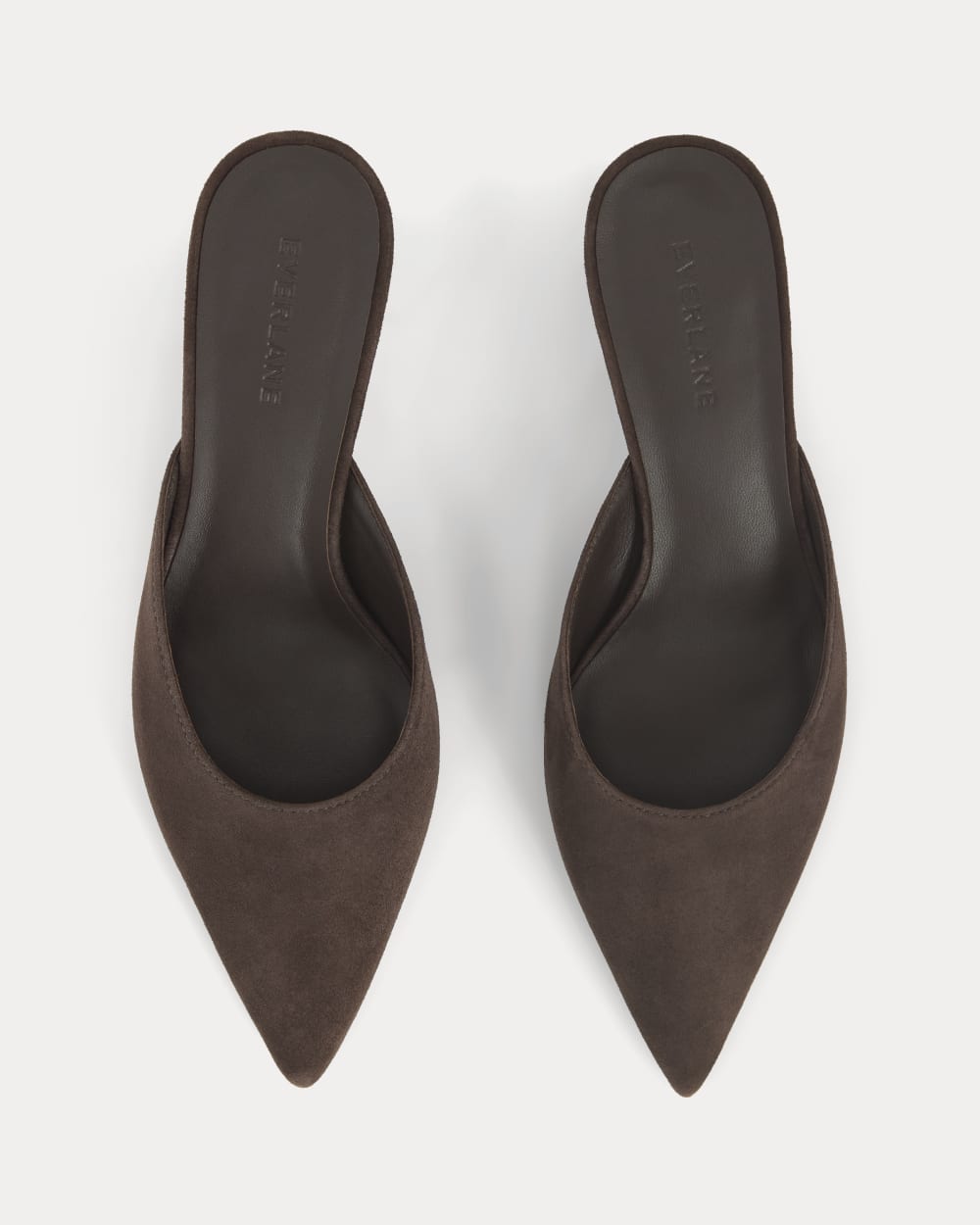 Studio Kitten Heel in Dark Chocolate — detail view