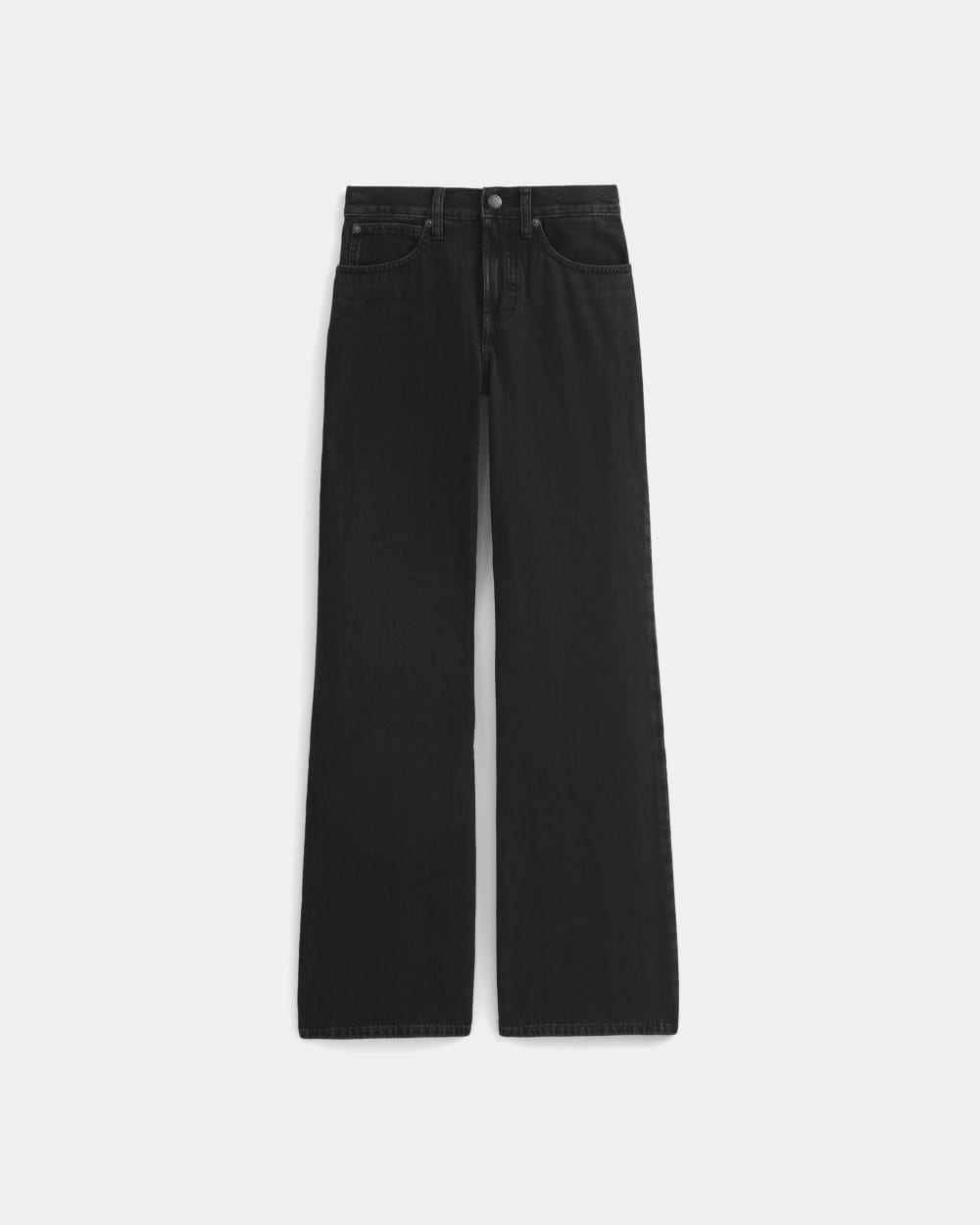 Relaxed Mid-Rise Bootcut Jean in Black — alternate view