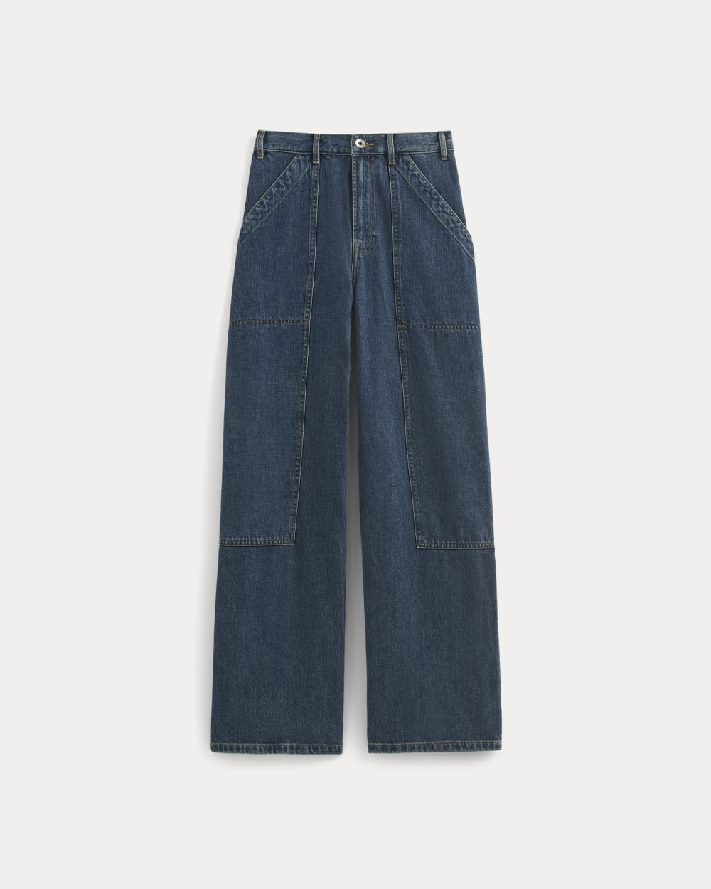 The Carpenter Jean in Mid Indigo — alternate view