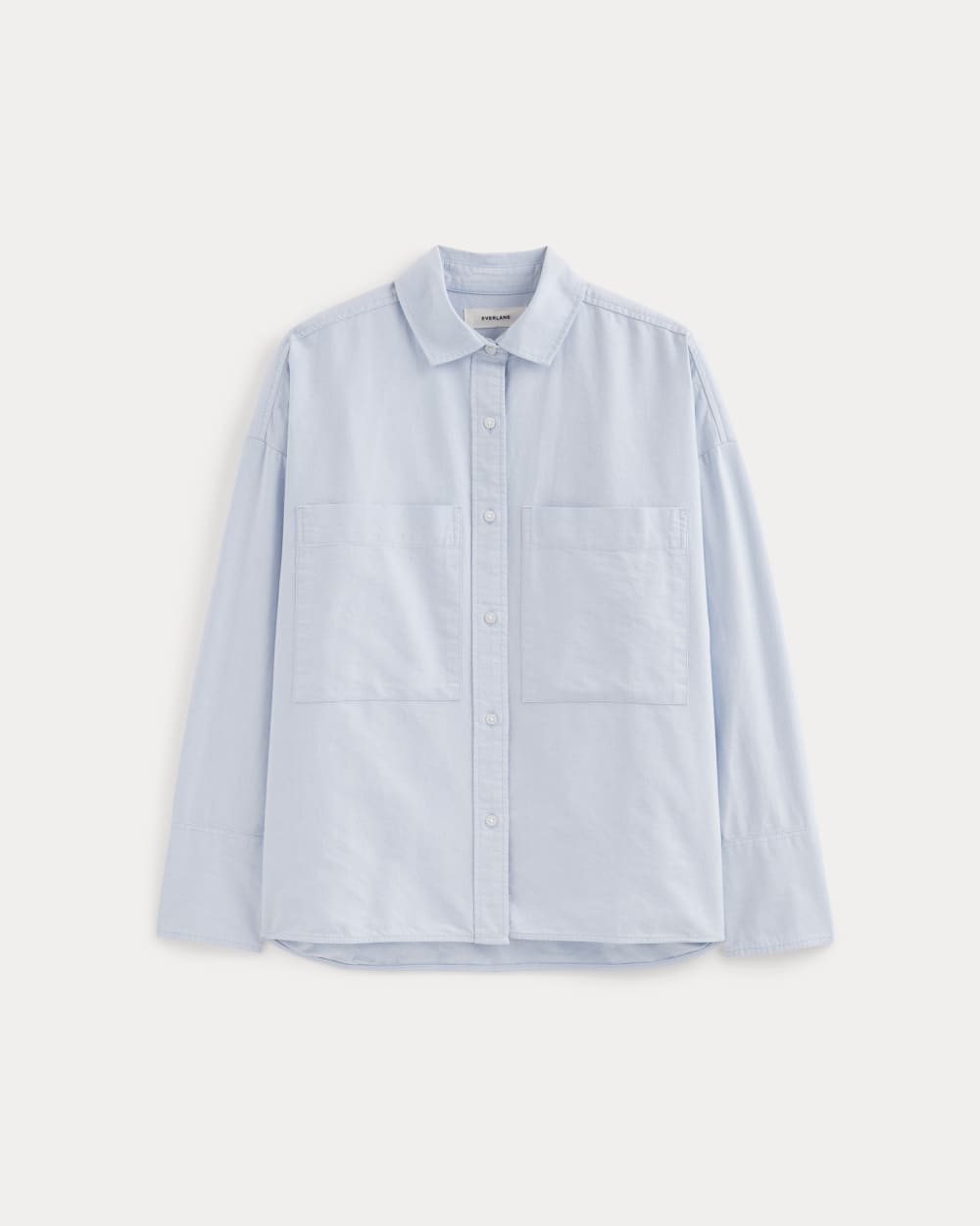 The Boxy Oxford in Light Blue — alternate view