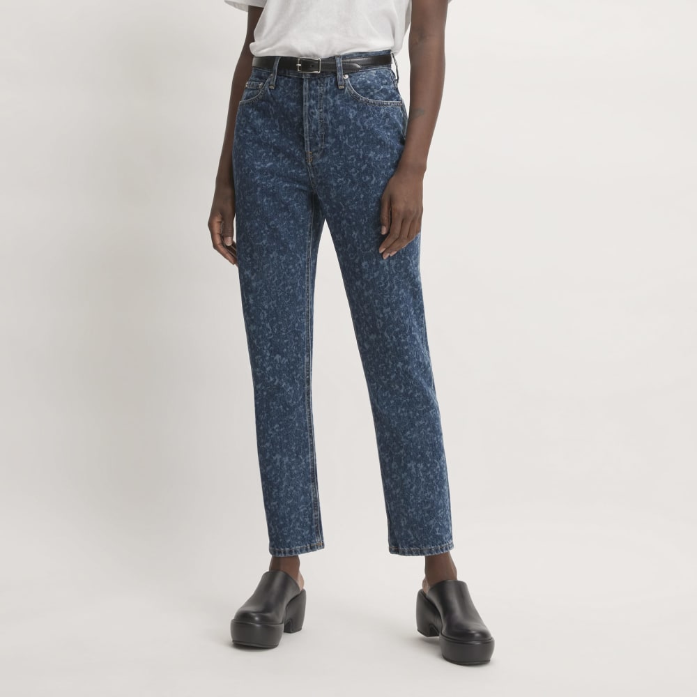 The ’90s Cheeky® Jean in Dark Painterly Strokes — detail view