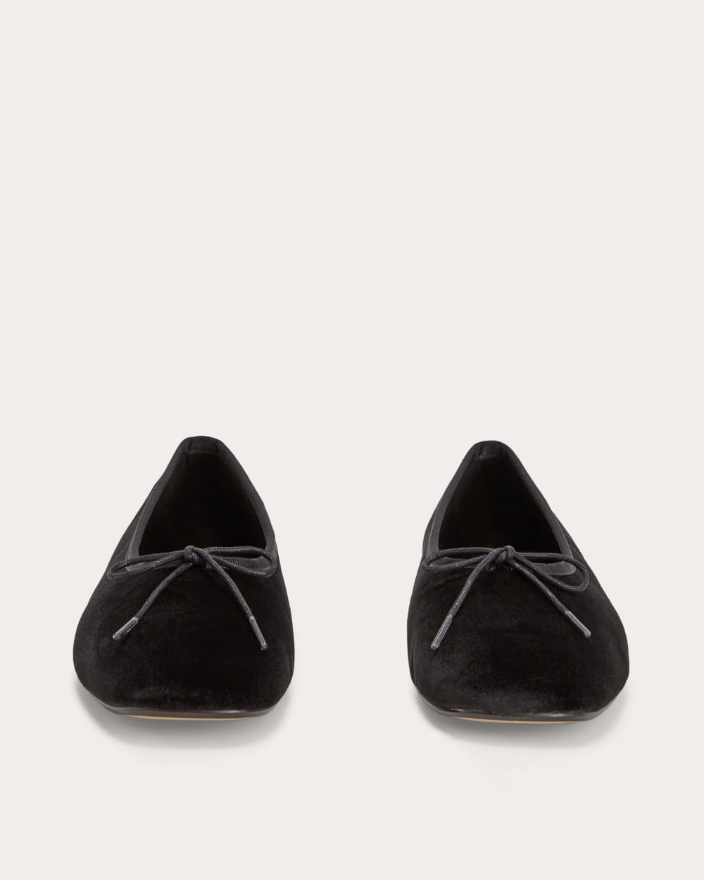 The Day Ballet Flat in Black Velvet — detail view