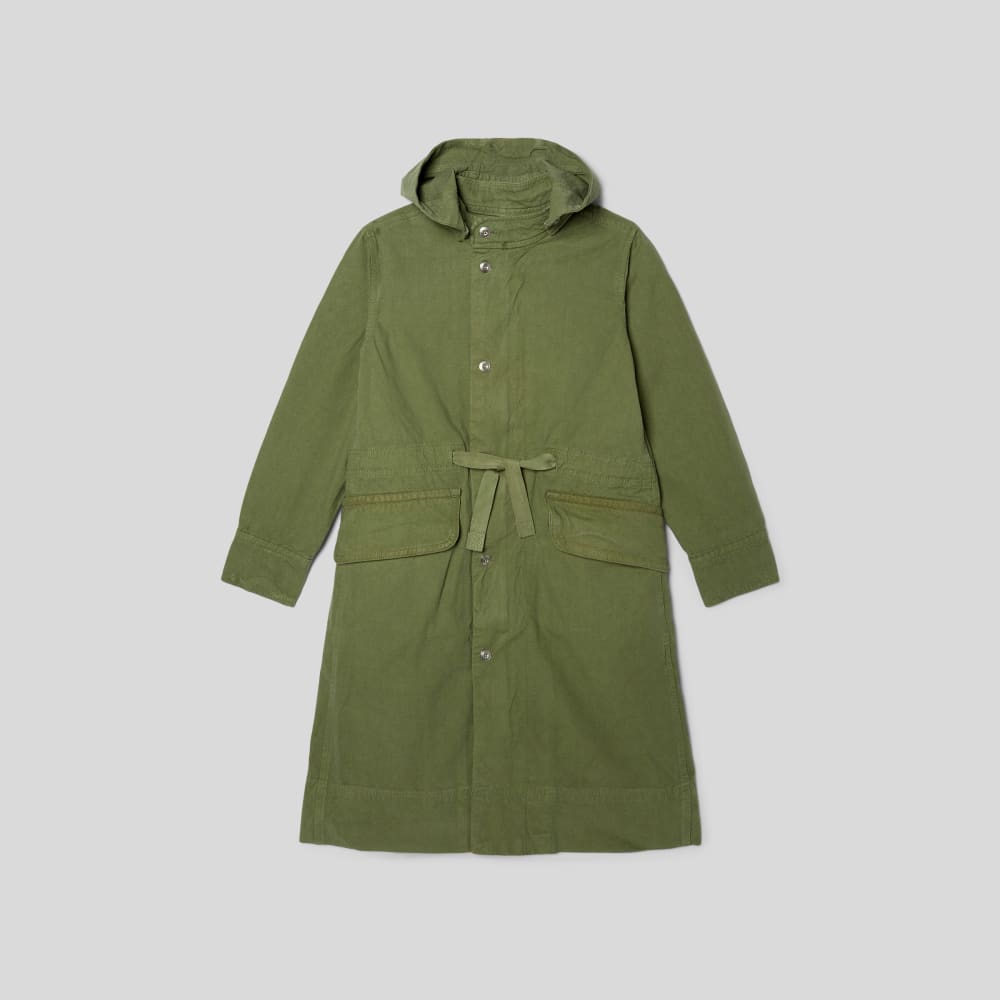 The Canvas Organic Cotton Parka in Forest Green — alternate view