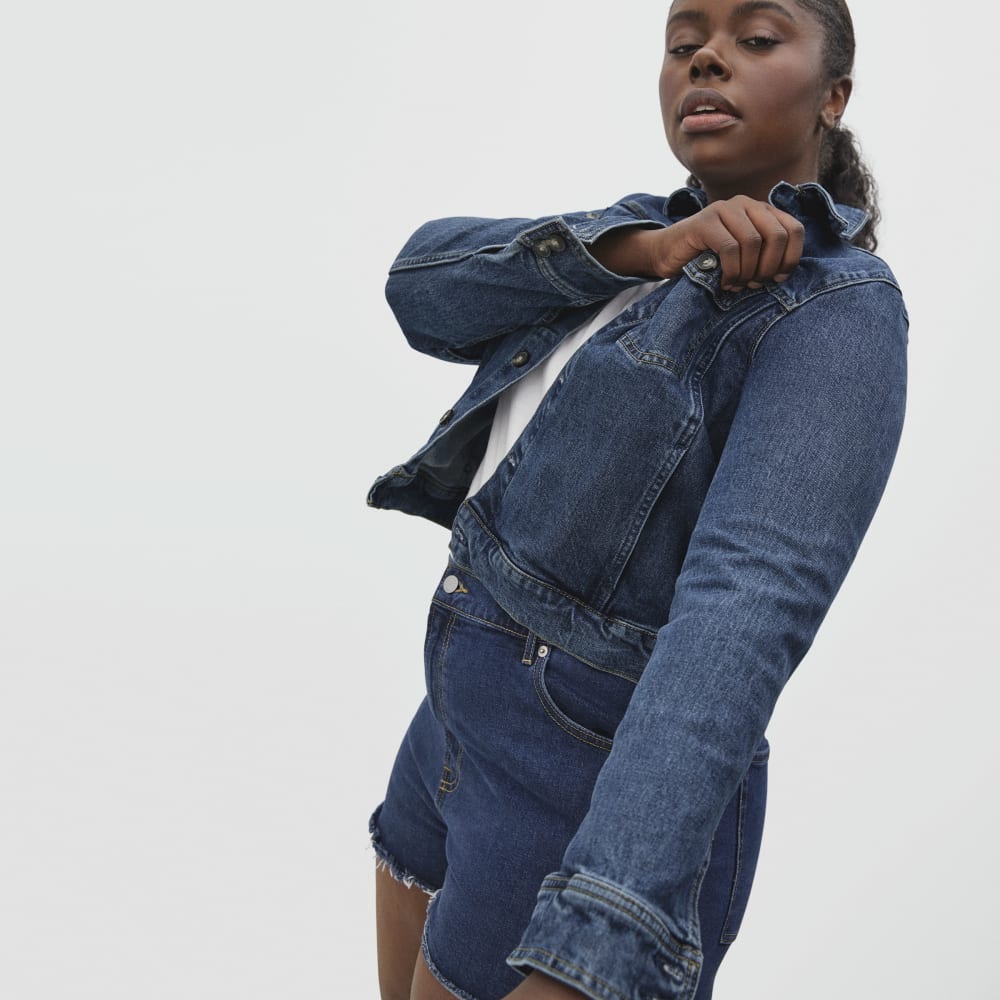 The Modern Jean Jacket in Washed Midnight — front view